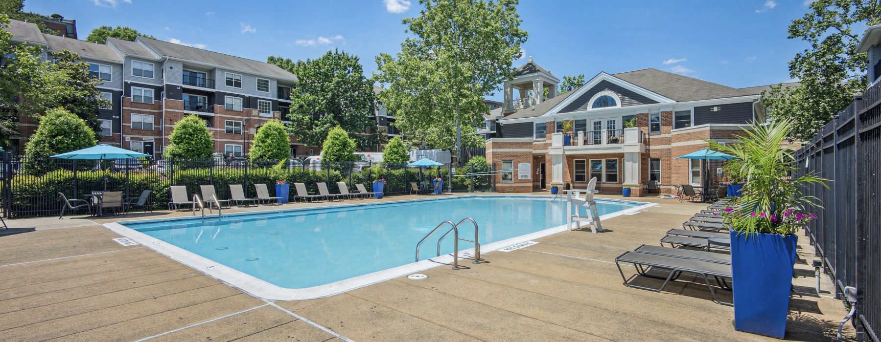 Pool with sundeck and clubhouse